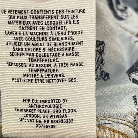 Pilcro Floral-Printed Slim Boyfriend Jeans boho fairy whimsical - Picture 13 of 16